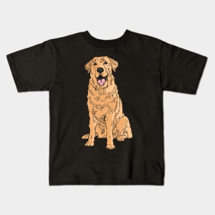 Golden Retriever - best family dog in the world Kids T-Shirt